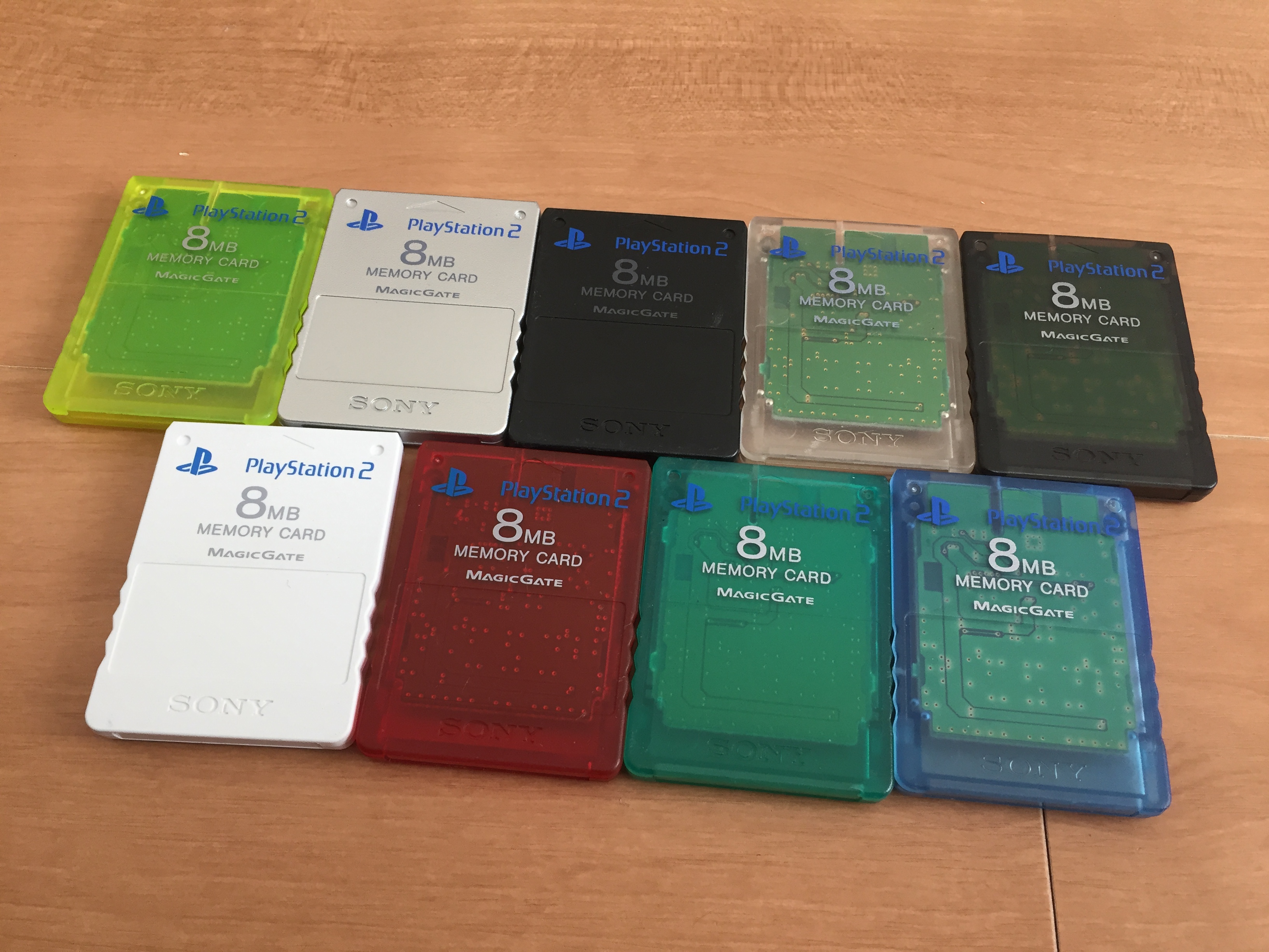 在庫処分 PS2 プレイステーション2用 メモリーカード 迷彩ブルー